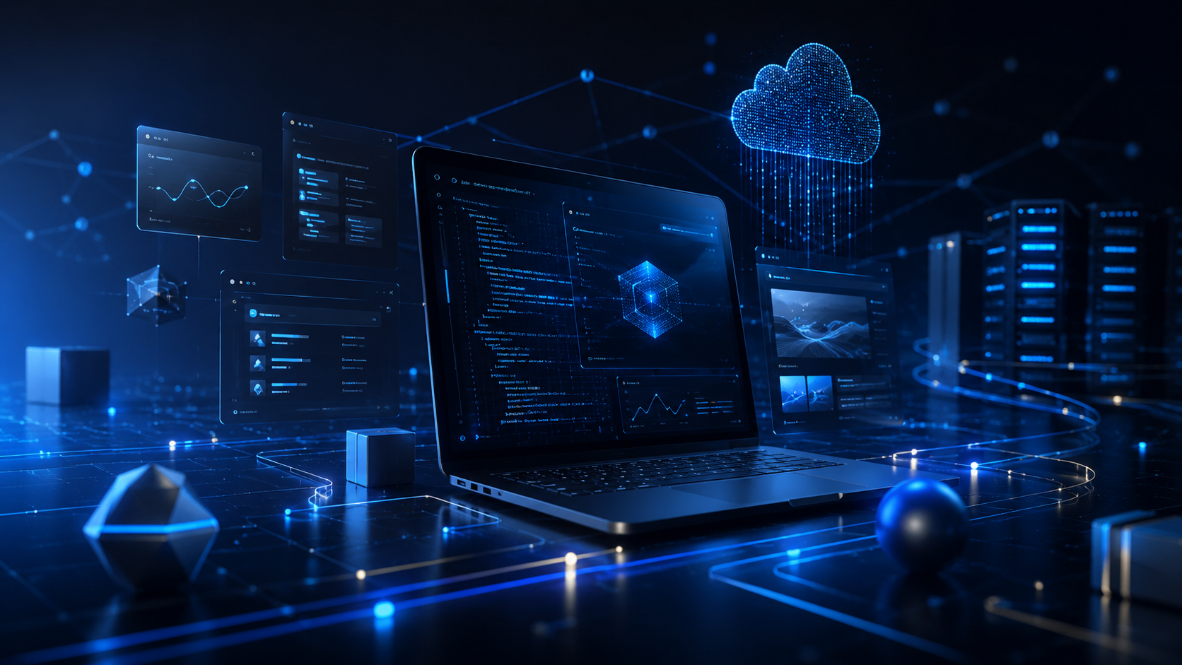 Futuristische IT- und Softwareumgebung